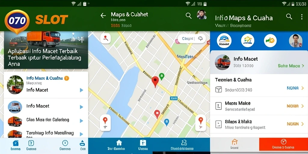 Tampilan antarmuka aplikasi 070SLOT untuk info macet yang jelas dan informatif.