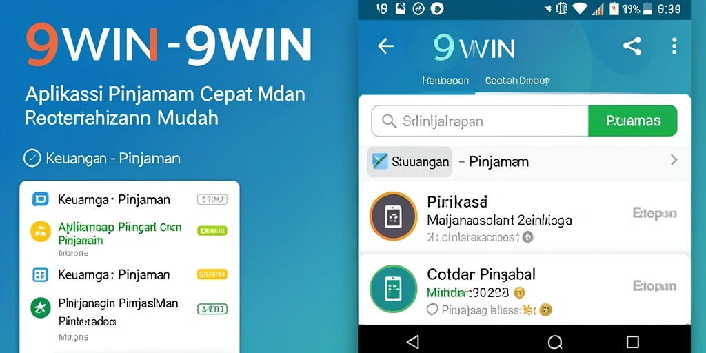 Tampilan antarmuka aplikasi 9WIN yang sederhana dan informatif.