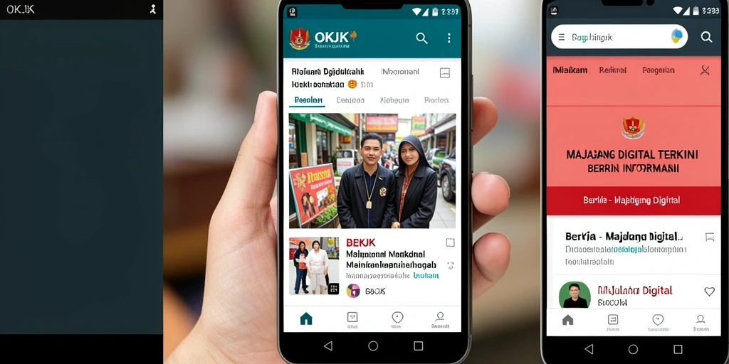 Tampilan antarmuka pengguna OKJK yang modern dan informatif.