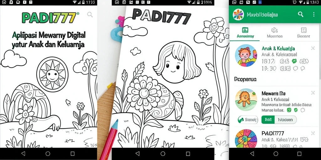 Antarmuka PADI777 saat mewarnai dengan beragam warna.