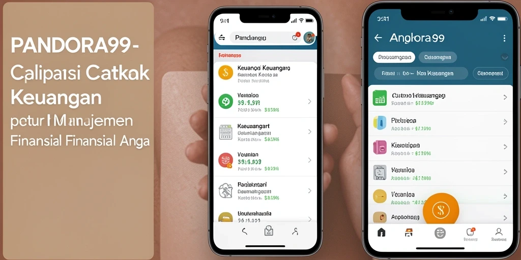 Tampilan antarmuka aplikasi PANDORA99 yang ramah pengguna untuk Catatan Keuangan.
