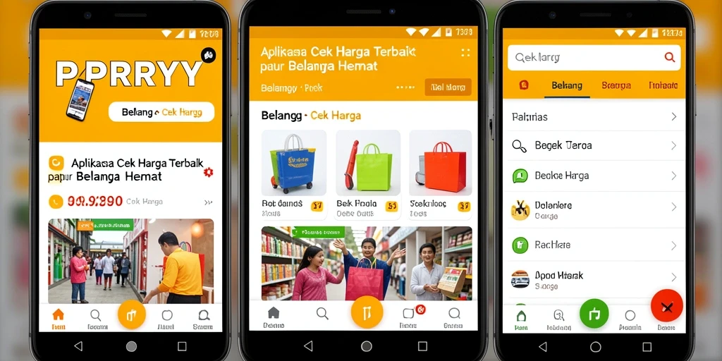 Tampilan antarmuka aplikasi PPRRYY yang sederhana dan informatif.
