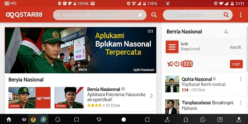 Antarmuka pengguna aplikasi QQSTAR88 yang informatif dan menarik.