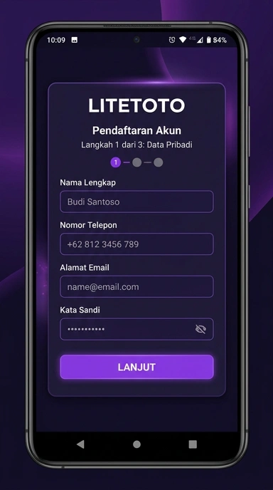 Panduan Daftar Akun litetoto untuk Pengguna Android